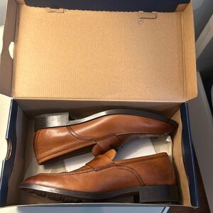 Men’s Cole Haan Hawthorne Penny Loafer, Size 10.5, Color CH British Tan